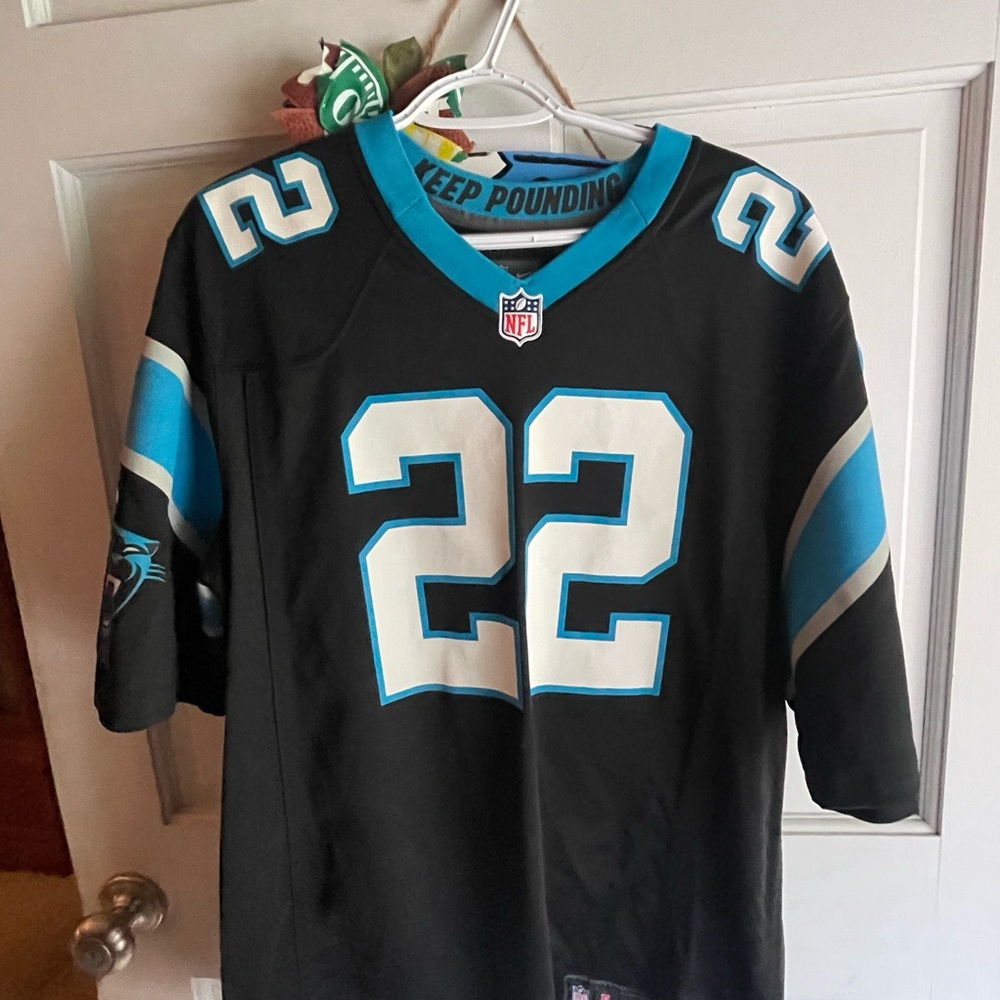 Men’s Carolina Panthers Christian McCaffrey Black Nike Jersey-Large